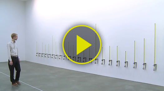 Interactive Art Installation Piece with Motion Tracking Tape Measurers