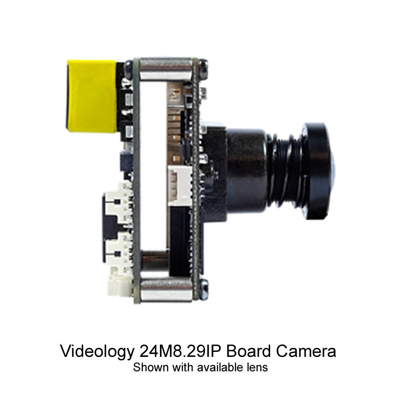 Videology 24M8.29NIP 4K IP Board Camera, Low Latency, with DOL WDR