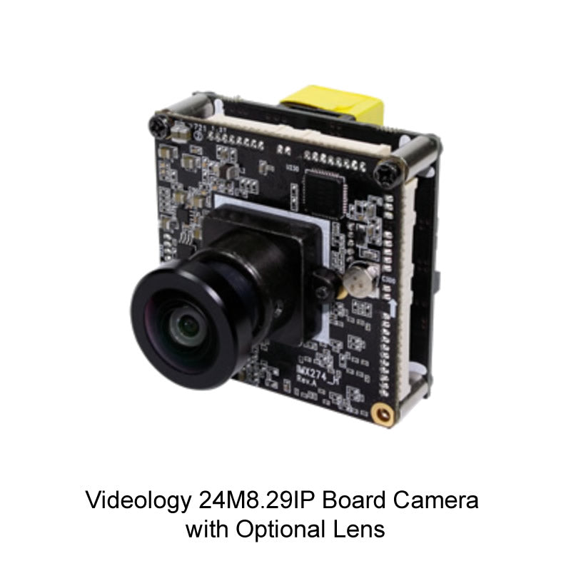 Videology 24M8.29NIP 4K IP Board Camera, Low Latency, with DOL WDR